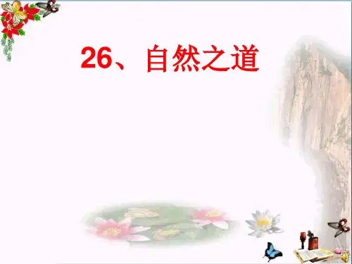 (精选)五年级语文上册第七单元自然之道PPT课件4西师大版