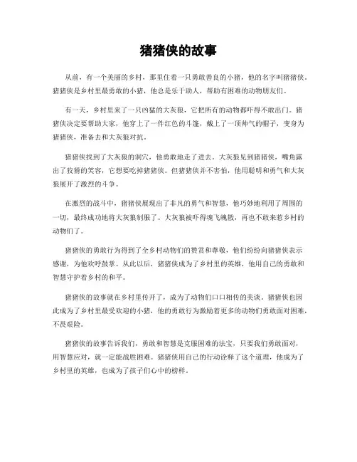 猪猪侠的故事