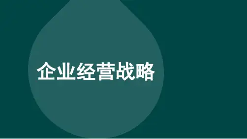 自考00151企业经营战略-考点汇总