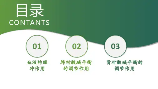 水盐代谢和酸碱平衡—酸碱平衡(正常人体机能课件)