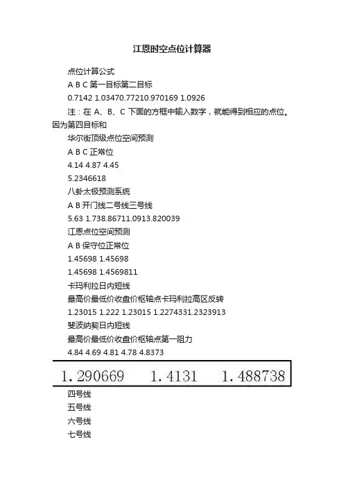 江恩时空点位计算器