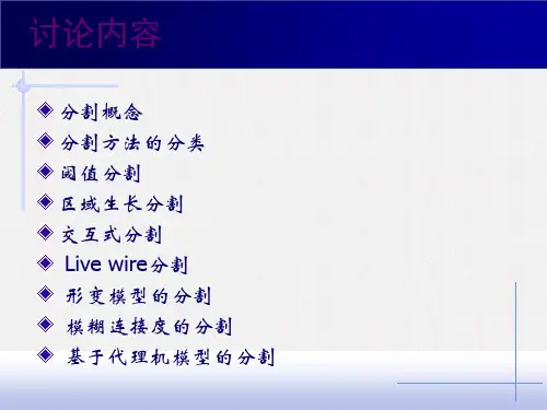 医学图像分割介绍课件
