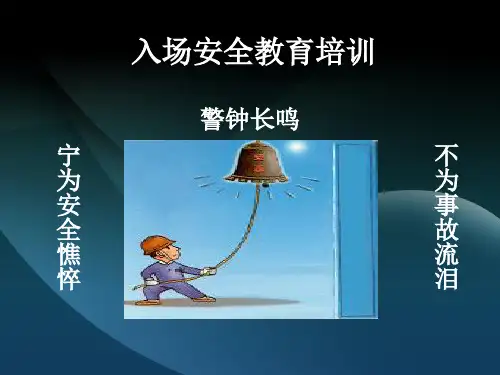 入场安全教育培训ppt(50张)