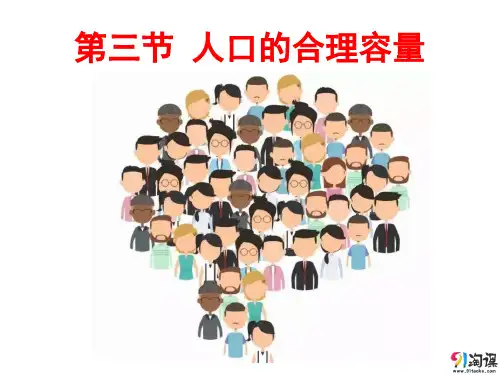 课件15： 1.3人口的合理容量