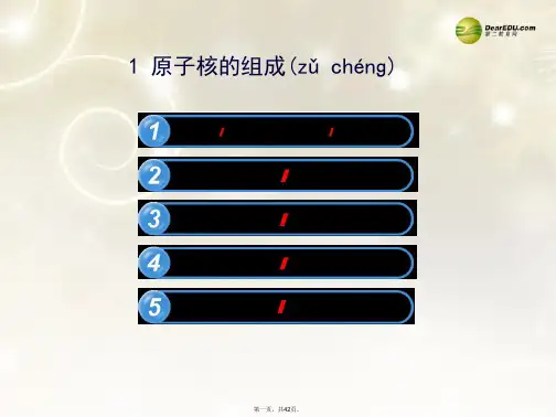 高中物理 19.1 原子核的组成课件 新人教版选修35
