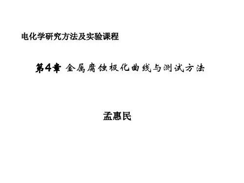第4章金属腐蚀极化曲线与测试方法课件
