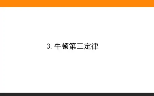 《牛顿第三定律》ppt课件人教版高中物理