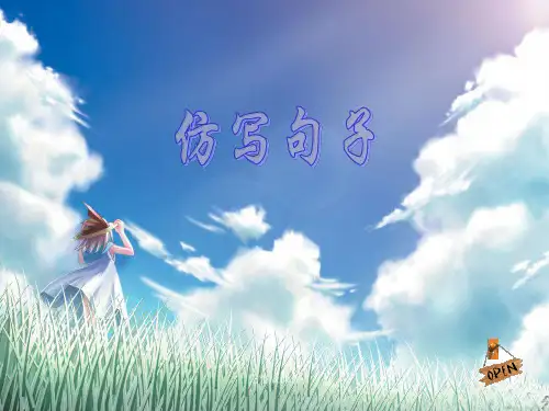 中考语文专题复习--仿写句子ppt课件