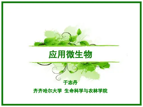 第一章 应用微生物学的基本技术