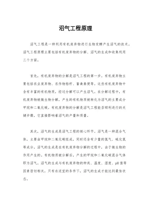 沼气工程原理