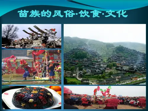 苗族的民族风俗习惯  ppt课件