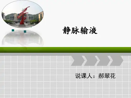 医学--静脉输液说课