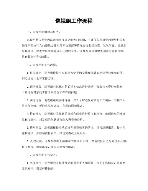 巡视组工作流程