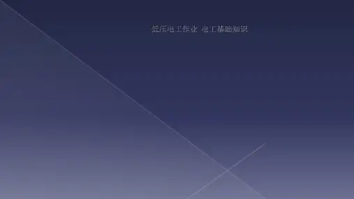 低压电工作业  电工基础知识