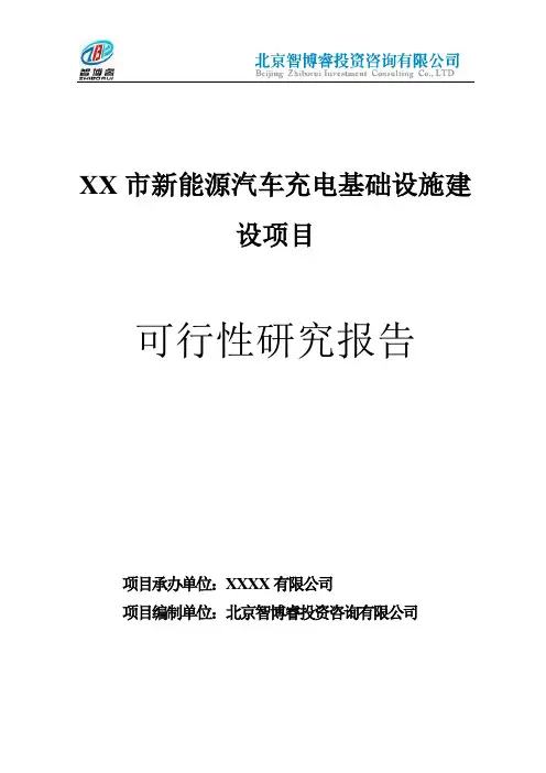 某市新能源汽车充电基础设施建设项目可行性研究报告