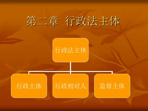 行政法主体