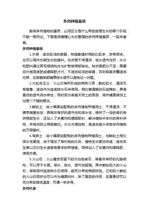 多肉种植基质