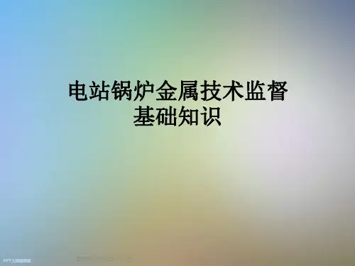 电站锅炉金属技术监督基础知识