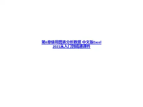 第6章使用图表分析数据 中文版Excel 2010从入门到精通课件-PPT课件