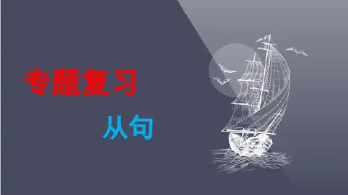 中考英语专题复习《从句》教学课件(共58张PPT)