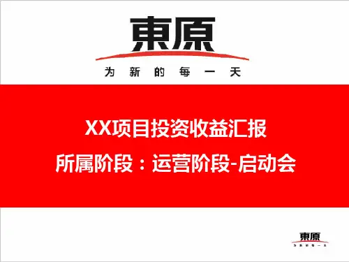 东原地产-启动会投资收益模板(试运行版)