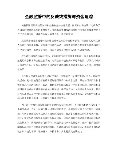 金融监管中的反洗钱措施与资金追踪