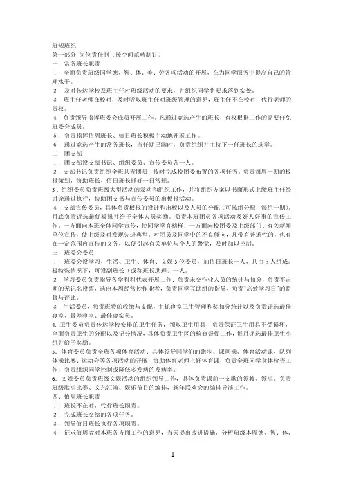 魏书生班规