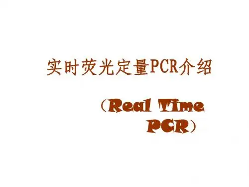 real time PCR
