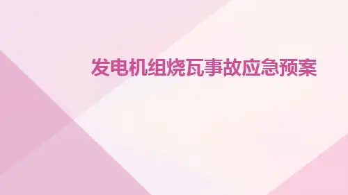 发电机组烧瓦事故应急预案