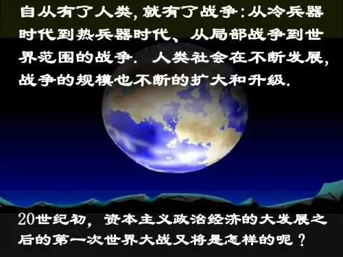 《第一次世界大战的爆发》课件2(12张PPT)(新人教选修3)