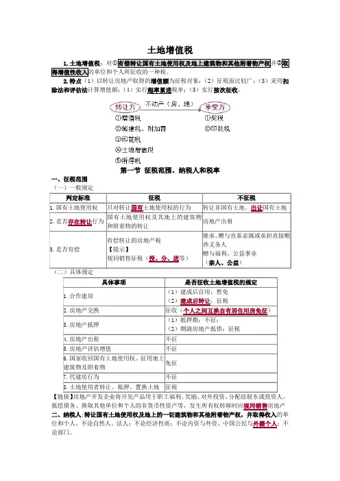 土地增值税