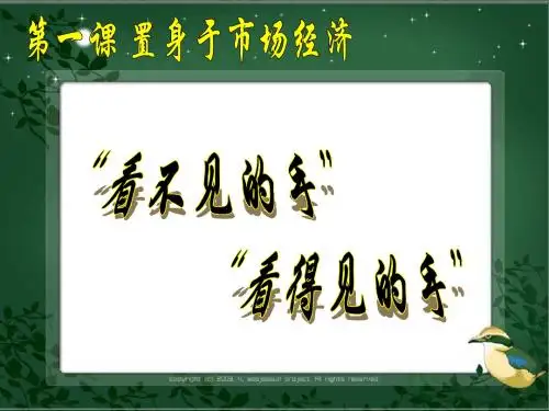 “看不见的手”和“看的见的手”