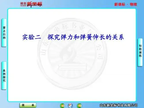2013新课标高中物理总复习实验2