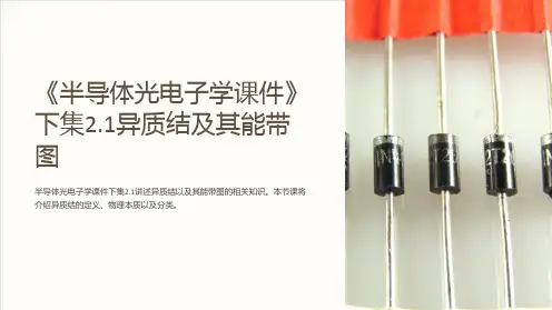 《半导体光电子学课件》下集2.1异质结及其能带图