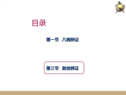 辨证—中医药学概论(中医理论)