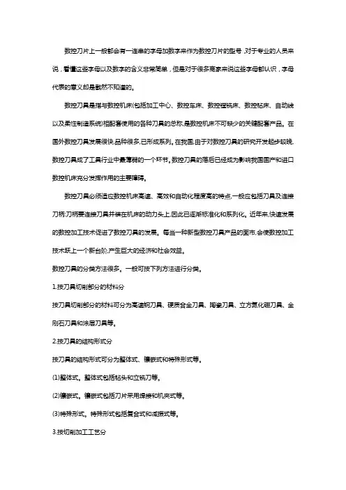 数控车床刀片型号大全