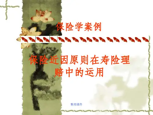 《近因原则案例》