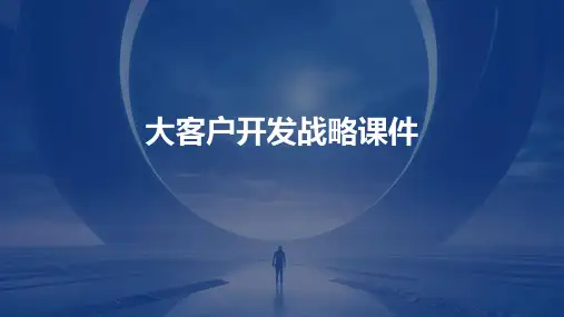 大客户开发战略课件