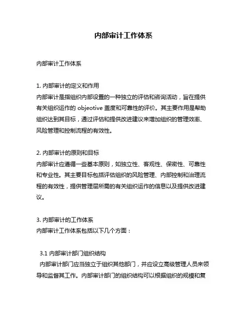 内部审计工作体系
