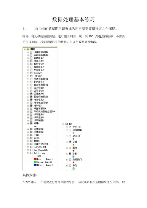 ArcGis数据处理步骤说明