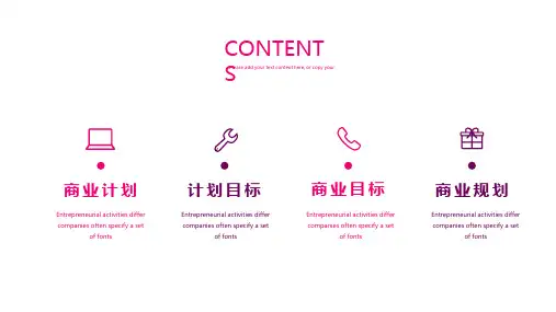 简约商业计划书PPT模板