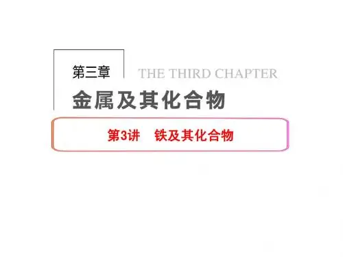 第三章  第3讲 铁及其化合物