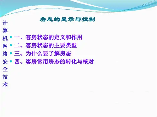 房态的显示与控制