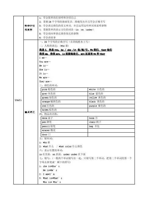 剑桥少儿英语课程计划