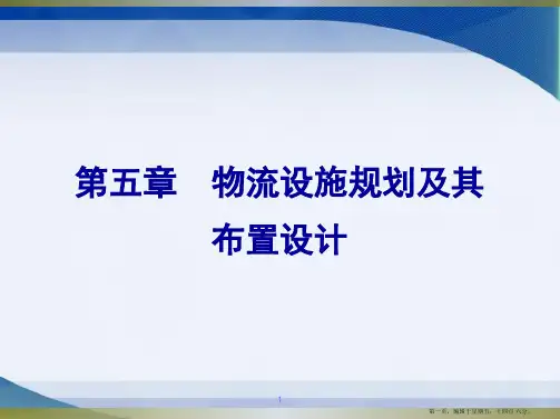 物流系统规划与设计第五章物流设施规划及其布置设计(1)