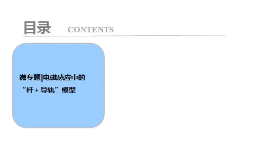 微专题  电磁感应中的“杆+导轨”模型