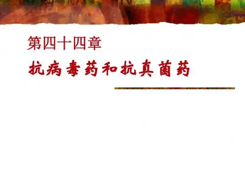 第四十四章抗病毒药和抗真菌药