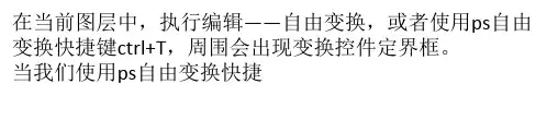 ps自由变换快捷键使用总结