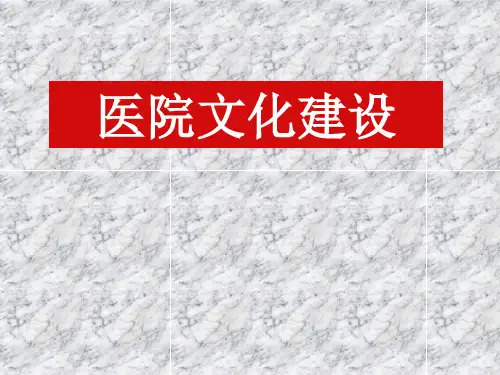 医院培训讲义第9课：医院文化建设