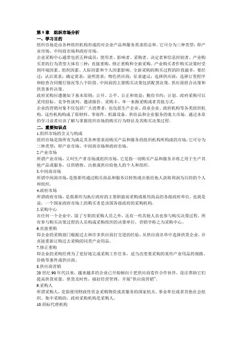 第8章组织市场分析